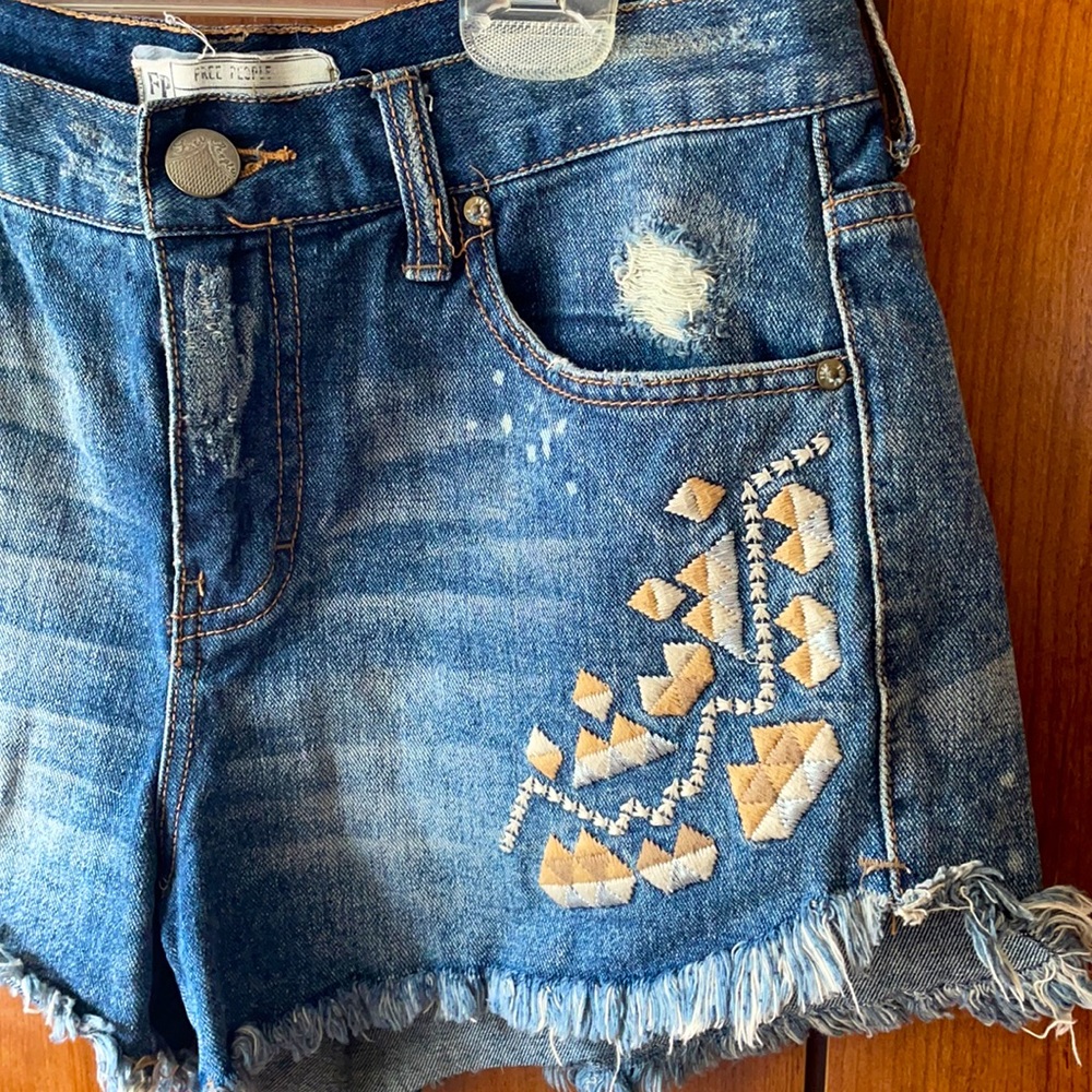 Free People Denim Shorts